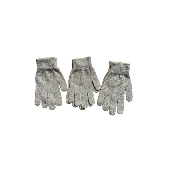 Wild Fable Knit Gloves Touch Screen Compatible Gray Unisex Set of 3 New With Tag - Picture 3 of 3